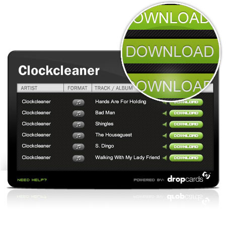 Image of Dropcards' redemption widget